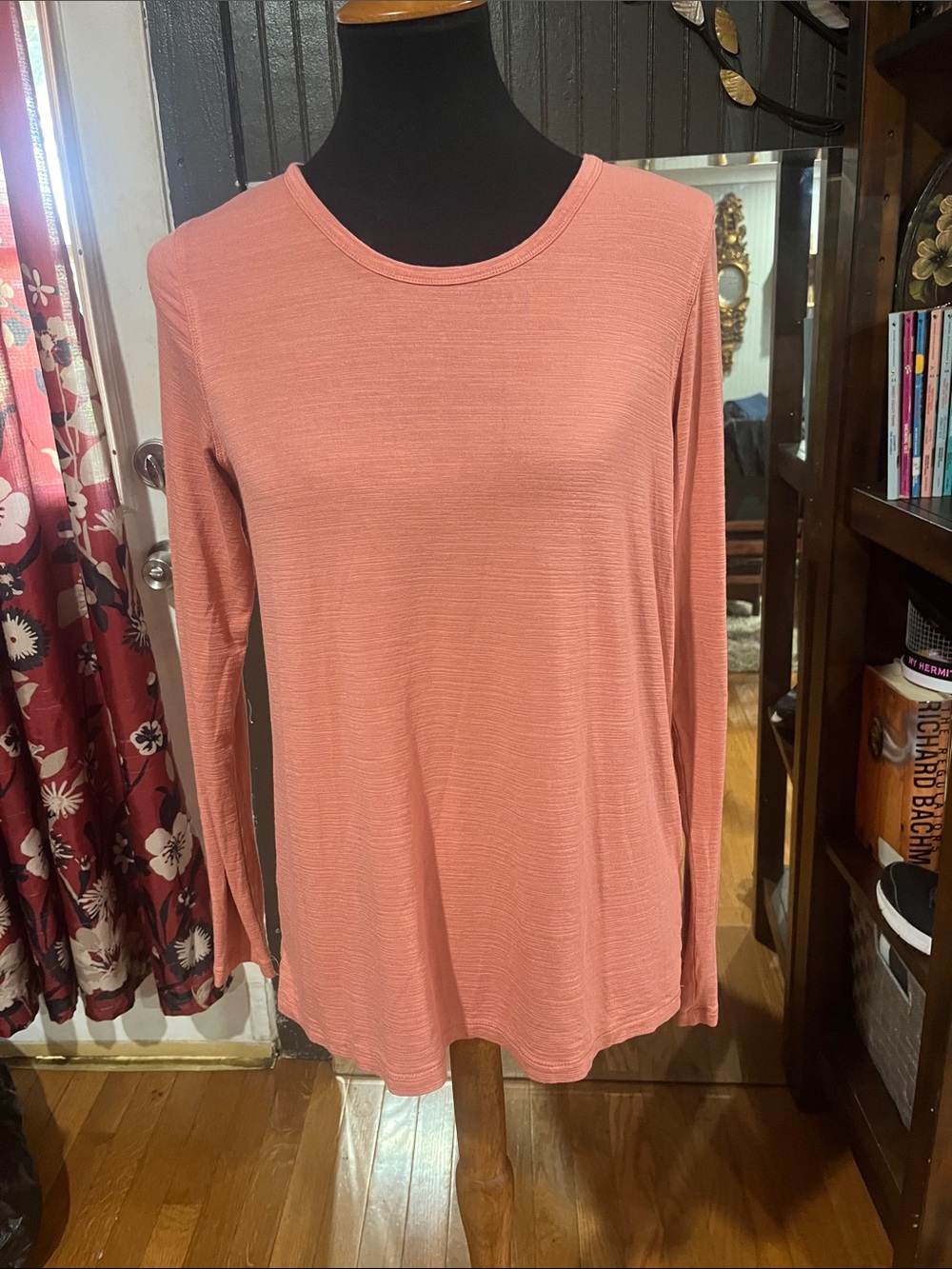 all in motion Long-Sleeve Crewneck Top - Dusty Rose Pink
